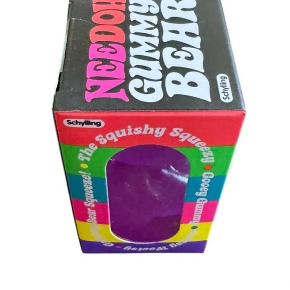 NeeDoh Gummy Bear Purple Authentic Squishy Toy, New in box and unopened